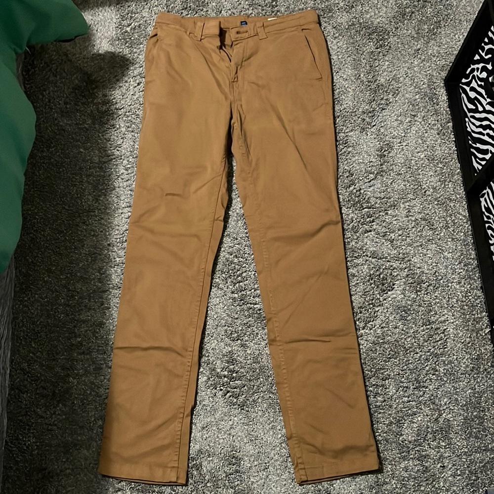 George slim straight pants size 32x34